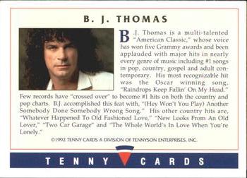 1992 Tenny Super Country Music #NNO B.J. Thomas Back