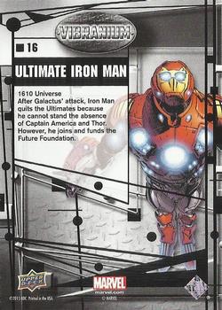 2015 Upper Deck Marvel Vibranium #16 Ultimate Iron Man Back