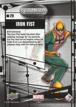 2015 Upper Deck Marvel Vibranium #29 Iron Fist Back