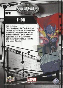 2015 Upper Deck Marvel Vibranium #31 Thor Back