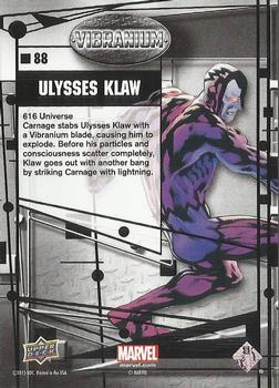 2015 Upper Deck Marvel Vibranium #88 Ulysses Klaw Back