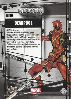 2015 Upper Deck Marvel Vibranium #90 Deadpool Back