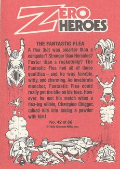 1983 Donruss Zero Heroes #42 Fantastic Flea Back