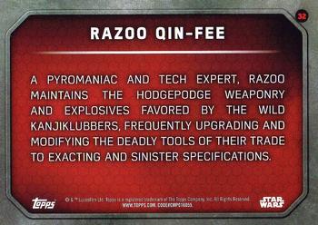 2015 Topps Star Wars: The Force Awakens #32 Razoo Qin-Fee Back