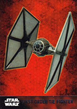 2015 Topps Star Wars: The Force Awakens #60 First Order TIE Fighter Front