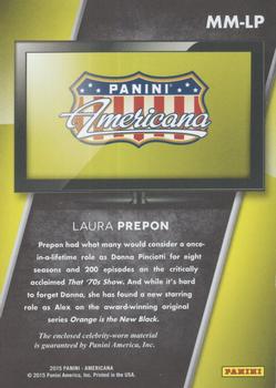 2015 Panini Americana - On the Tube Modern Materials #MM-LP Laura Prepon Back