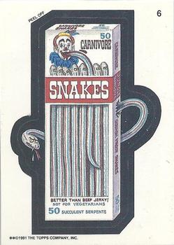 1991 Topps Wacky Packages #6 Snakes Front