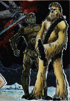 1993 Topps Star Wars Galaxy - Etched Foil #4 Chewbacca Front