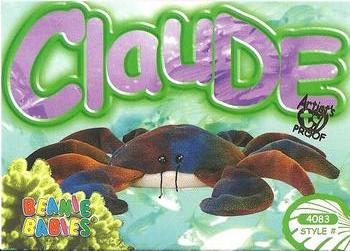 1999 Ty Beanie Babies III - Artist's Proof #75 Claude the Ty-Dye Crab Front