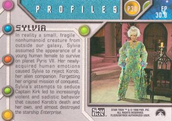 1998 SkyBox Star Trek The Original Series 2 - Profiles #P30 Catspaw Back
