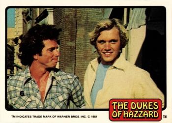 1981 Donruss The Dukes of Hazzard #6 Luke & Bo Duke Front
