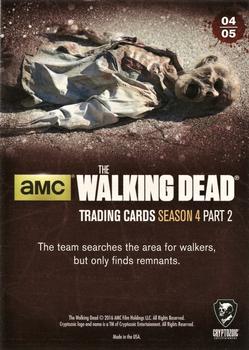 2016 Cryptozoic The Walking Dead Season 4: Part 2 #04 Sweeping the Area Back