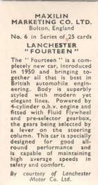 1951 Maxilin Marketing Motor Cars #6 Lanchester 