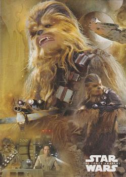 2015 Topps Star Wars: The Force Awakens - Character Montage #6 Chewbacca Front