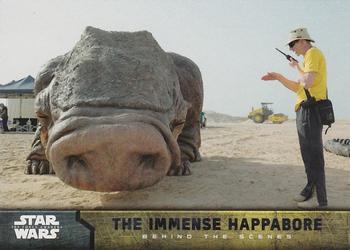 2015 Topps Star Wars: The Force Awakens - Behind The Scenes #5 The Immense Happabore Front