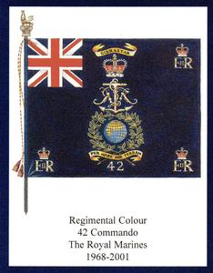 2008 Regimental Colours : The Royal Marines 1st Series #6 Regimental Colour 42 Commando The Royal Marines 1968-2001 Front