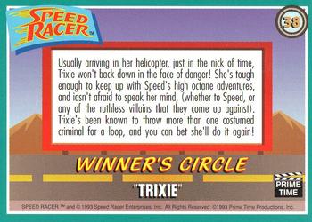 1993 Prime Time Speed Racer #38 Trixie Back
