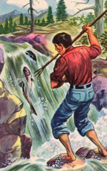 1956 Quaker Oats Sgt. Preston of the Yukon (F279-15) #29 Spearfishing for Salmon Front