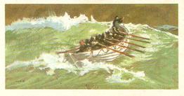 1970 Brooke Bond The Saga of Ships #19 Greathead's Lifeboat Front