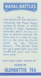1971 Glengettie Tea Naval Battles #6 The Dutch in the Medway Back