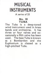1967 Musical Instruments #18 Tuba Back