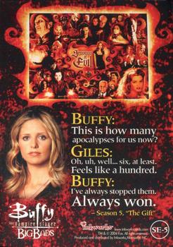 2004 Inkworks Buffy the Vampire Slayer Big Bads - Seasons of Evil Puzzle #SE-5 Buffy Back