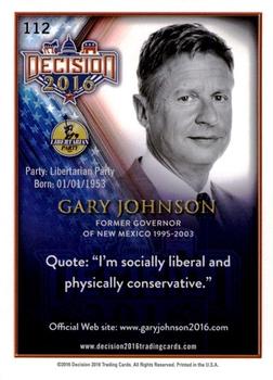 2016 Decision 2016 #112 Gary Johnson Back