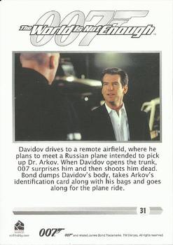 2016 Rittenhouse James Bond 007 Classics #31 Davidov drives to a remote airfield Back