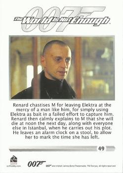 2016 Rittenhouse James Bond 007 Classics #49 Renard chastises M for leaving Back