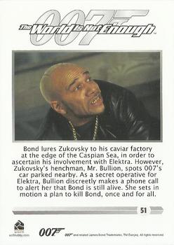 2016 Rittenhouse James Bond 007 Classics #51 Bond lures Zukovsky to his caviar Back