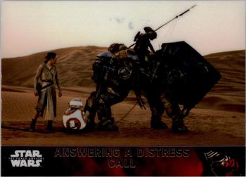2016 Topps Chrome Star Wars The Force Awakens #25 Answering a Distress Call Front