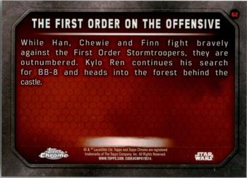 2016 Topps Chrome Star Wars The Force Awakens #62 The First Order on the Offensive Back