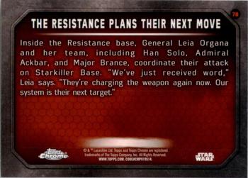 2016 Topps Chrome Star Wars The Force Awakens #78 The Resistance Plans Their Next Move Back