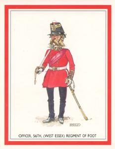 1994 Victoria Gallery Caricatures of the British Army 1st Series #6 Officer, 56th, (West Essex) Regiment of Foot Front