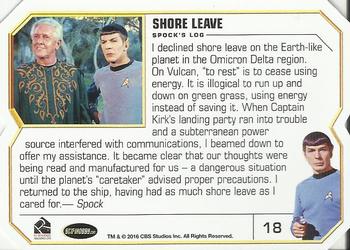 2016 Rittenhouse Star Trek The Original Series 50th Anniversary #18 Shore Leave Back