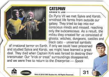 2016 Rittenhouse Star Trek The Original Series 50th Anniversary #31 Catspaw Back