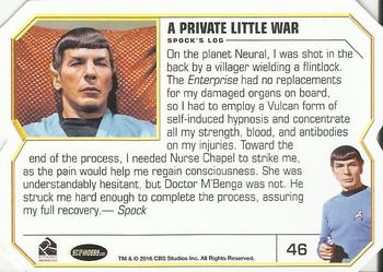 2016 Rittenhouse Star Trek The Original Series 50th Anniversary #46 A Private Little War Back