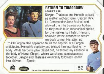 2016 Rittenhouse Star Trek The Original Series 50th Anniversary #52 Return to Tomorrow Back