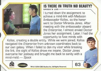 2016 Rittenhouse Star Trek The Original Series 50th Anniversary #63 Is There in Truth No Beauty? Back
