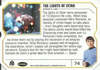 2016 Rittenhouse Star Trek The Original Series 50th Anniversary #74 The Lights of Zetar Back