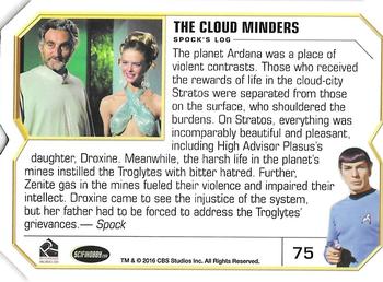 2016 Rittenhouse Star Trek The Original Series 50th Anniversary #75 The Cloud Minders Back