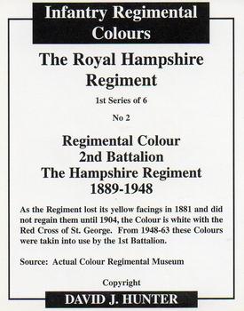 2008 Regimental Colours : The Royal Hampshire Regiment #2 Regimental Colour 2nd Battalion 1889-1948 Back