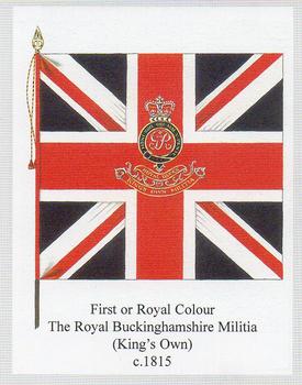 2007 Regimental Colours : The Oxfordshire and Buckinghamshire Light Infantry 1st Series #1 First or Royal Colour Royal Bucks Militia c.1815 Front