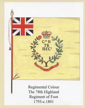 2006 Regimental Colours : Seaforth Highlanders (Ross-shire Buffs, The Duke of Albany's) 1st Series #1 Regimental Colour 78F 1793-c.1801 Front