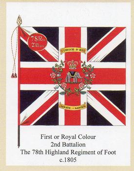 2006 Regimental Colours : Seaforth Highlanders (Ross-shire Buffs, The Duke of Albany's) 1st Series #2 First or Royal Colour 2nd Battalion 78F c.1805 Front