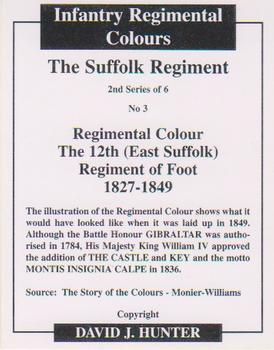 2008 Regimental Colours : The Suffolk Regiment 2nd Series #3 Regimental Colour 12th Foot 1827-1850 Back