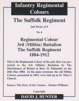 2008 Regimental Colours : The Suffolk Regiment 2nd Series #4 Regimental Colour 3rd (Militia) Bn. 1884-1912 Back