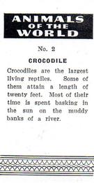 1954 Anonymous Animals of the World #2 Crocodile Back
