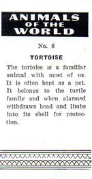 1954 Anonymous Animals of the World #8 Tortoise Back