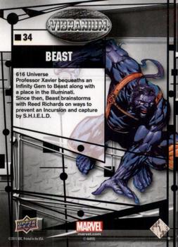 2015 Upper Deck Marvel Vibranium - Raw #34 Beast Back